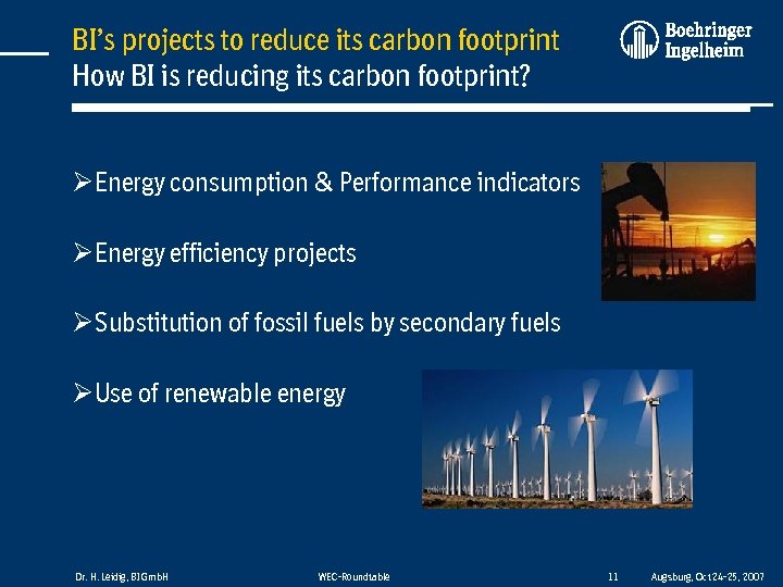 BI’s projects to reduce its carbon footprint How BI is reducing its carbon footprint?
