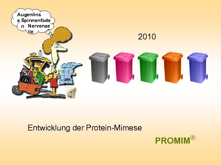 Augenlins e Spinnenfade n Nervenze lle ? 2010 201 0 Entwicklung der Protein-Mimese PROMIM®