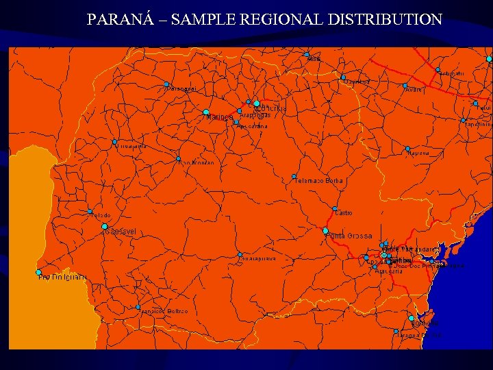 PARANÁ – SAMPLE REGIONAL DISTRIBUTION 