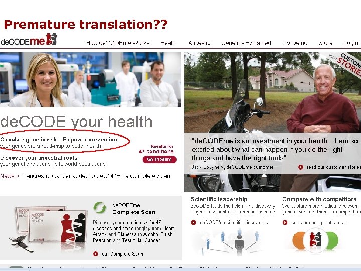 Premature translation? ? 