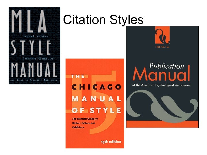 Citation Styles 