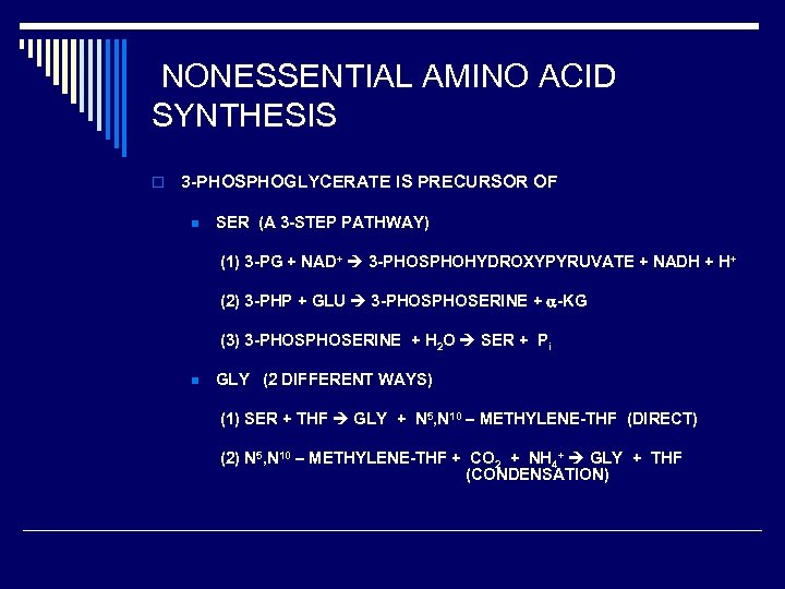 Amino Acid Biosynthesis Non Essential Amino Acids Single Carbon 9586