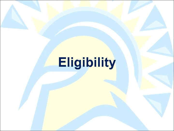 Eligibility 