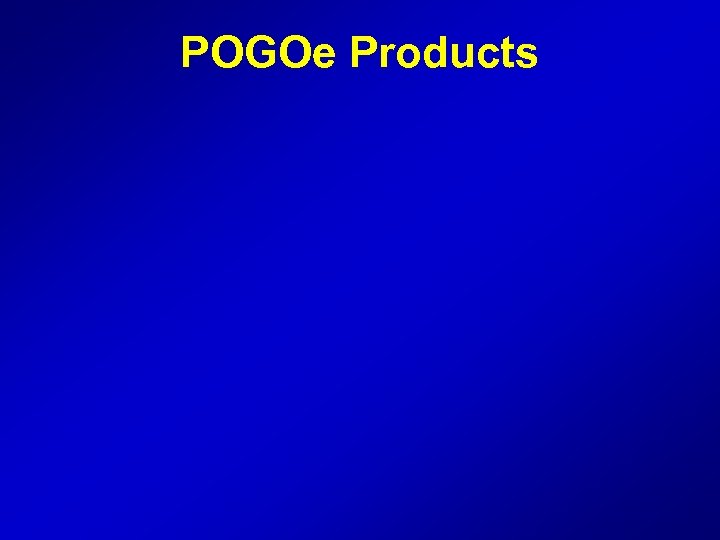 POGOe Products 