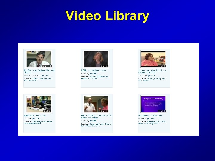 Video Library 