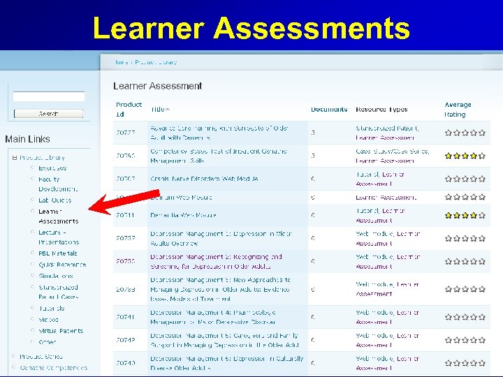 Learner Assessments 