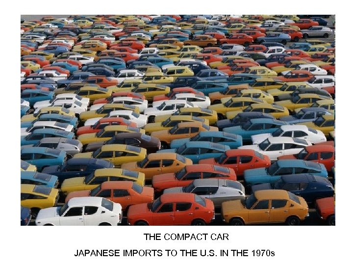 THE COMPACT CAR JAPANESE IMPORTS TO THE U. S. IN THE 1970 s 