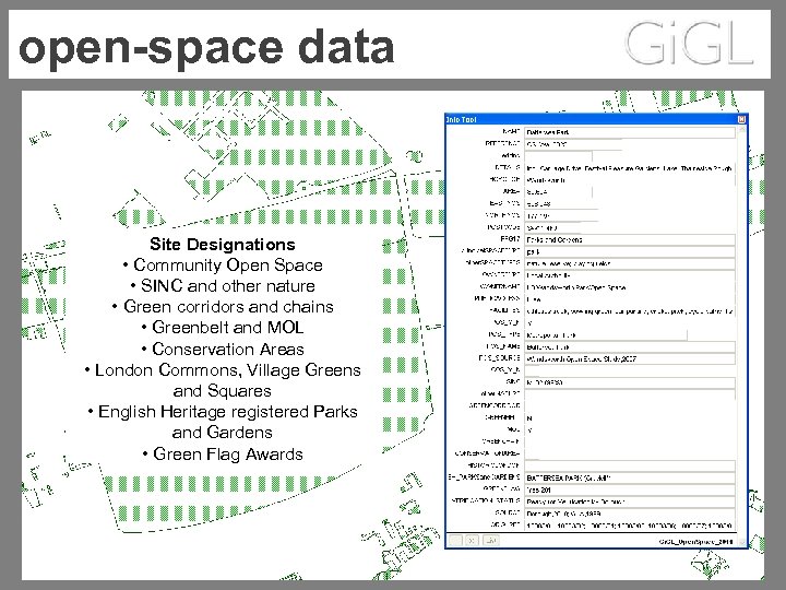 open-space data Site Designations • Community Open Space • SINC and other nature •