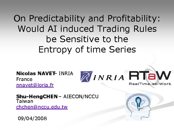 On Predictability and Profitability: Would AI induced Trading Rules be Sensitive to the Entropy