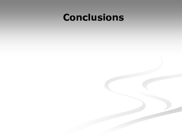 Conclusions 