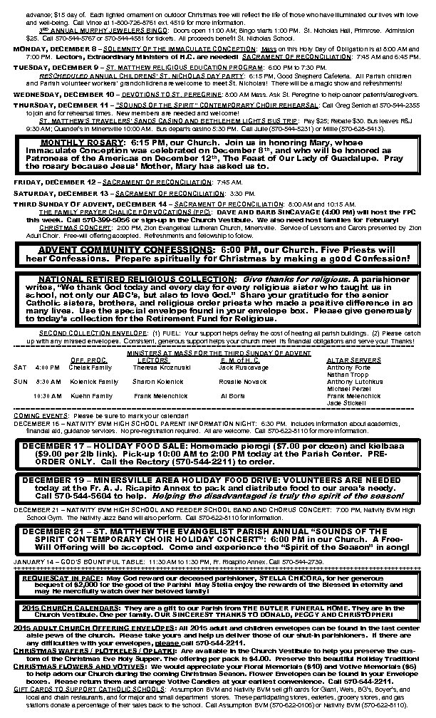 advance; $15 day of. Each lighted ornament on outdoor Christmas tree will reflect the