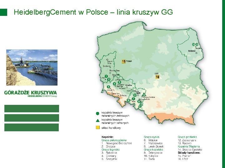 Heidelberg. Cement w Polsce – linia kruszyw GG 