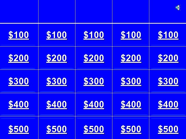 $100 $100 $200 $200 $300 $300 $400 $400 $500 $500 