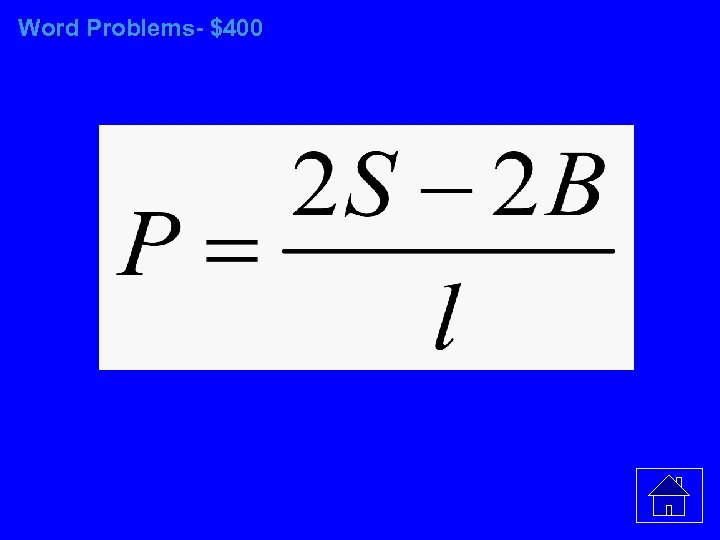Word Problems- $400 