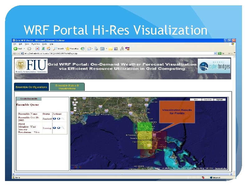 WRF Portal Hi-Res Visualization 