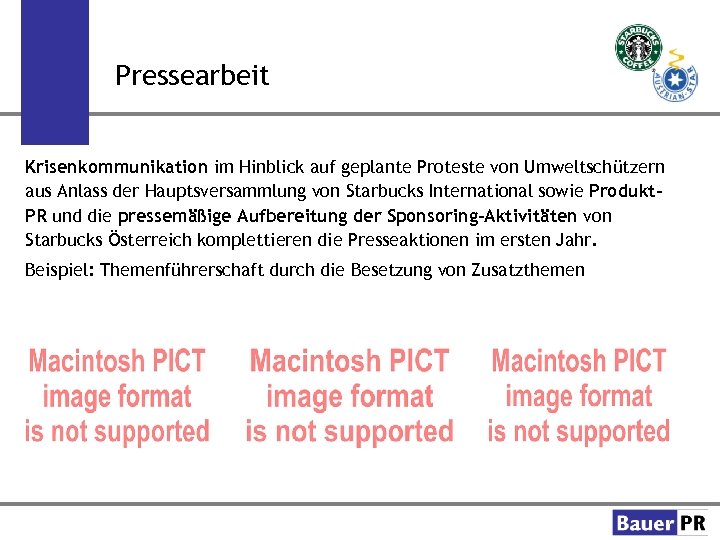 Pressearbeit Krisenkommunikation im Hinblick auf geplante Proteste von Umweltschützern aus Anlass der Hauptsversammlung von