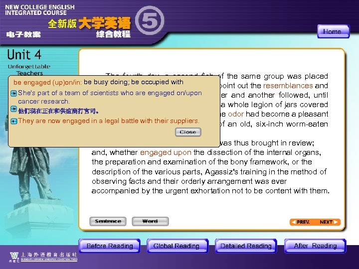 The fourth day, a second fish of the same group was placed busy doing;