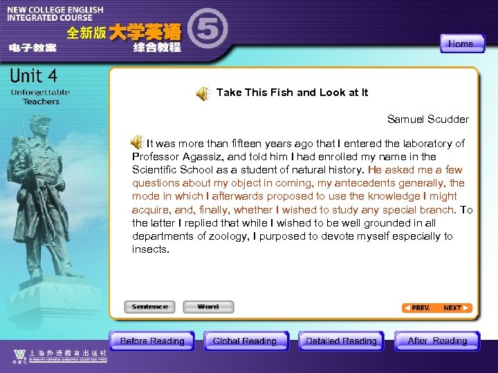 Take This Fish and Look at It Samuel Scudder It was more than fifteen