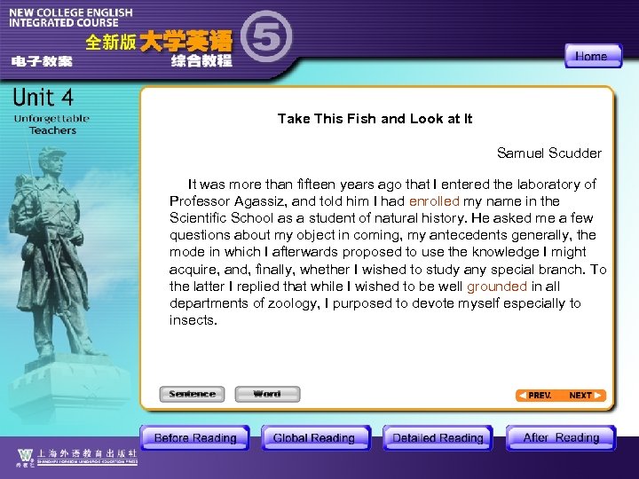 Take This Fish and Look at It Samuel Scudder It was more than fifteen