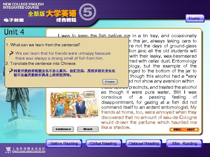 I was to keep the fish before me in a tin tray, and occasionally