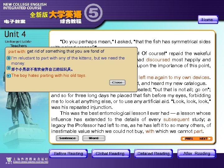 "Do you perhaps mean, " I asked, "that the fish has symmetrical sides with