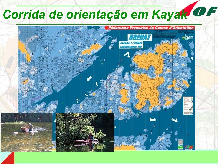 Corrida de orientação em Kayak 