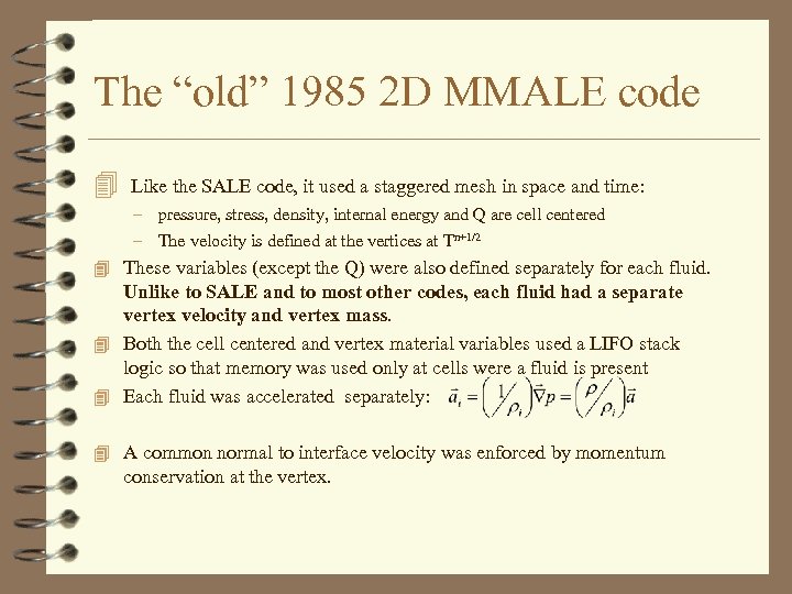 The “old” 1985 2 D MMALE code 4 Like the SALE code, it used