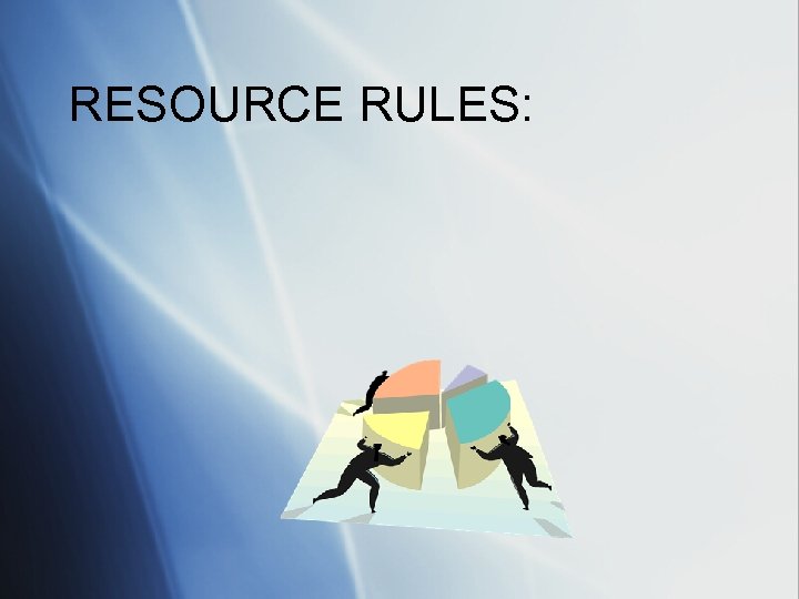 RESOURCE RULES: 