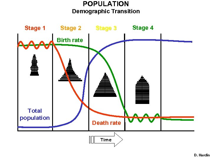 POPULATION Demographic Transition Stage 1 Stage 2 Stage 3 Stage 4 Birth rate Total