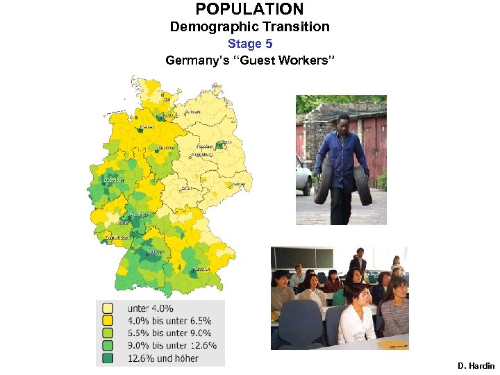 POPULATION Demographic Transition Stage 5 Germany’s “Guest Workers” D. Hardin 
