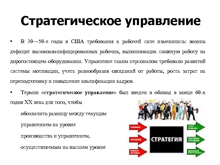 Требования сша. Стратегическое управление США. Требования к рабочей силе. Стратегический менеджмент требования. Стратегическое управление в Фирмах США..