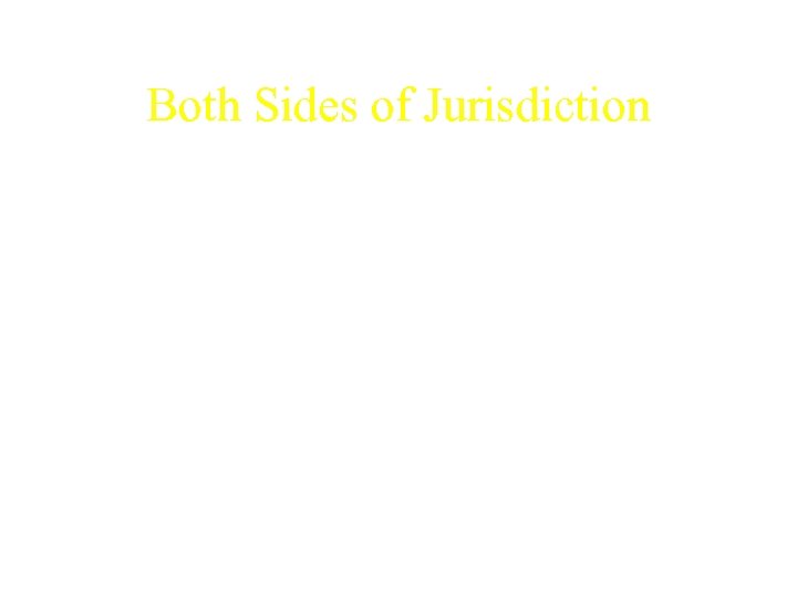 Both Sides of Jurisdiction • No other country has copyright laws as restrictive as