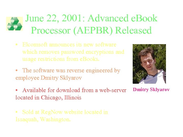 June 22, 2001: Advanced e. Book Processor (AEPBR) Released • Elcomsoft announces its new