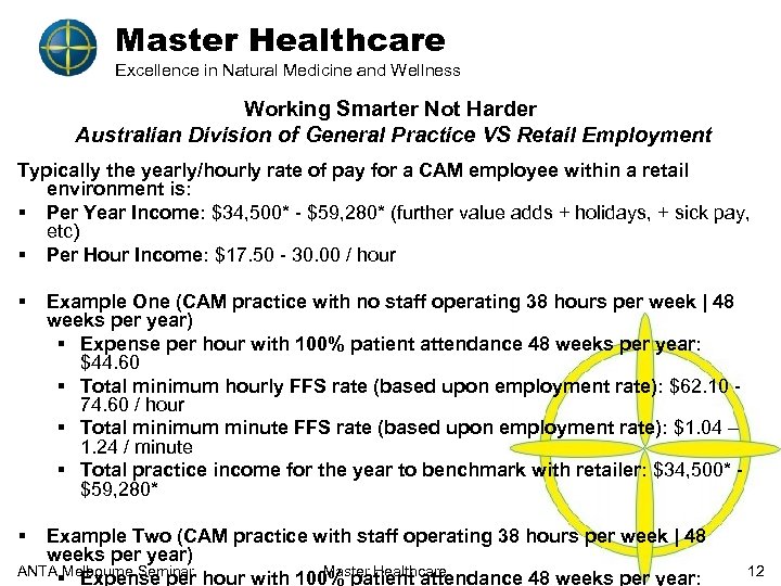 Master Healthcare Excellence in Natural Medicine and Wellness Working Smarter Not Harder Australian Division