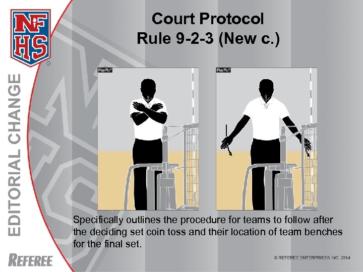 Court Protocol Rule 9 -2 -3 (New c. ) Specifically outlines the procedure for