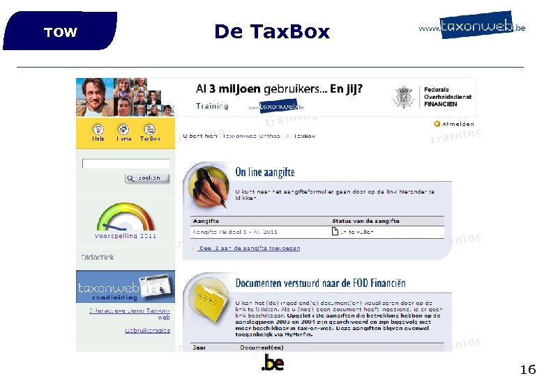 TOW De Tax. Box 16 