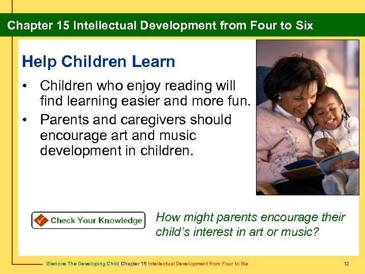 Chapter 15 Intellectual Development from Four to Six Help Children Learn • Children who