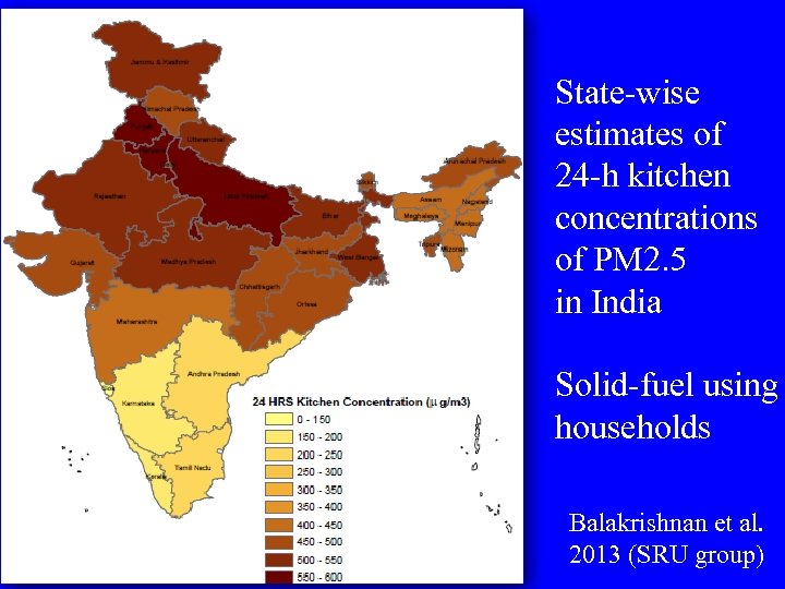 State-wise estimates of 24 -h kitchen concentrations of PM 2. 5 in India Solid-fuel