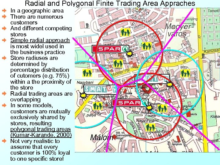 Radial and Polygonal Finite Trading Area Appraches In a geographic area There are numerous