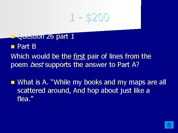 1 - $200 Question 26 part 1 n Part B Which would be the
