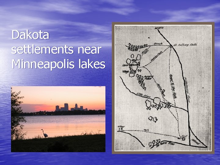 Dakota settlements near Minneapolis lakes 