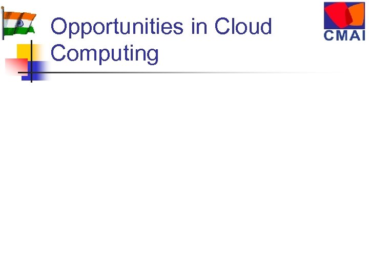 Opportunities in Cloud Computing 