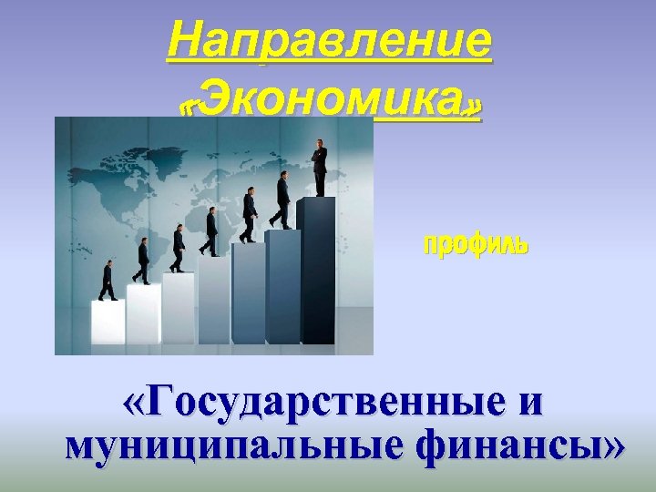 Направление «Экономика» профиль «Государственные и муниципальные финансы» 