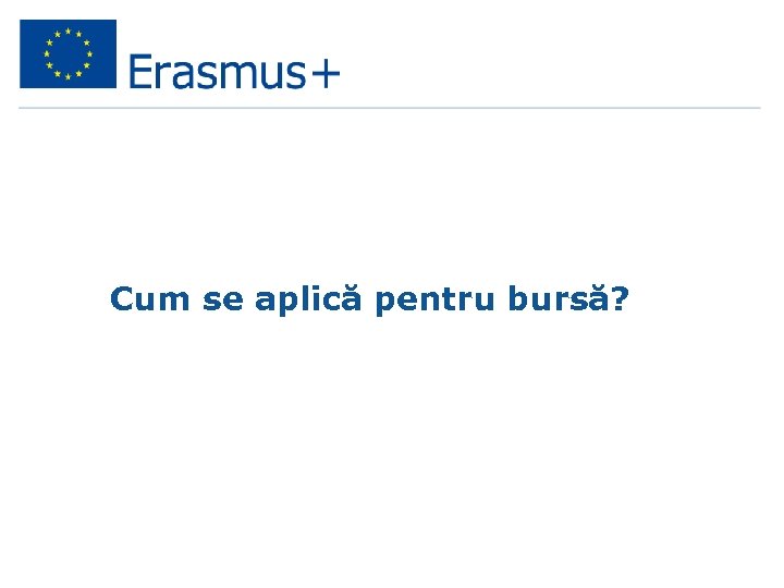 Cum se aplică pentru bursă? 
