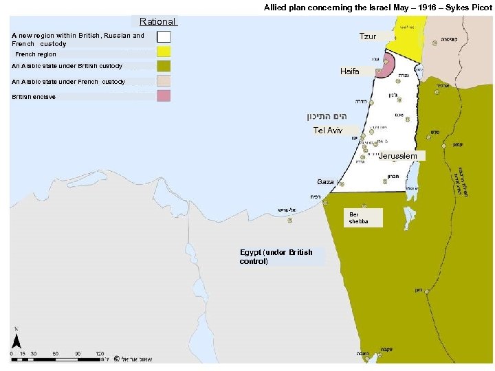 Allied plan concerning the Israel May – 1916 – Sykes Picot Rational A new