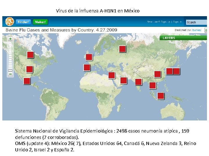 Virus de la influenza A-H 1 N 1 en México Sistema Nacional de Vigilancia