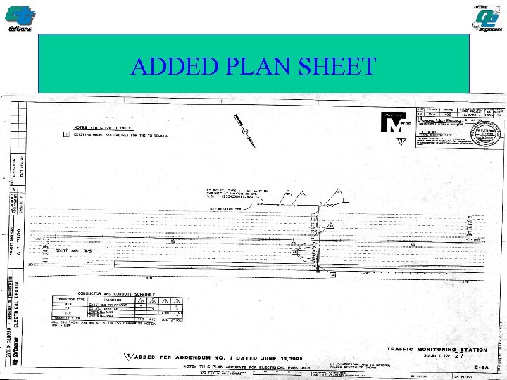 ADDED PLAN SHEET 27 