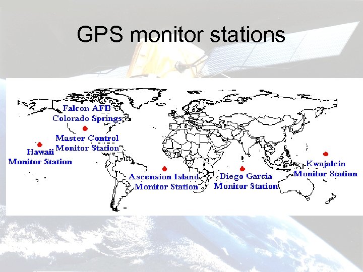 GPS monitor stations 