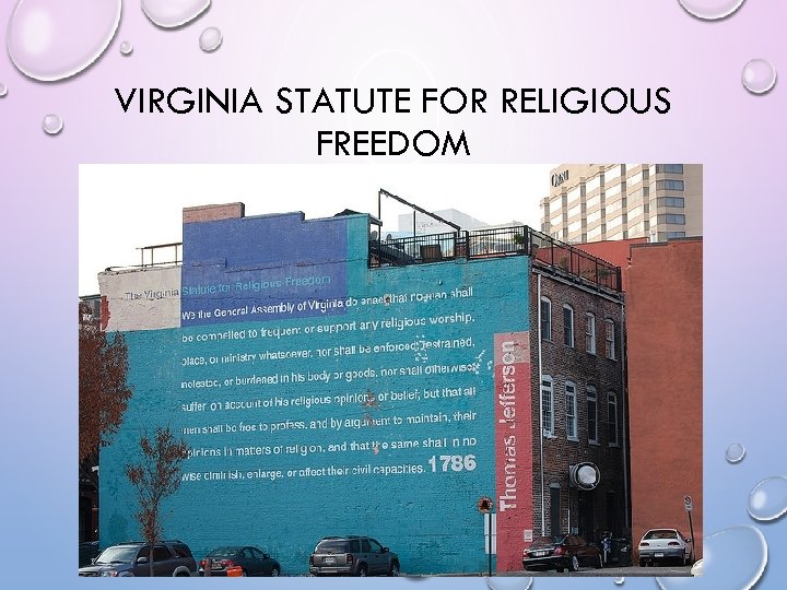 VIRGINIA STATUTE FOR RELIGIOUS FREEDOM 