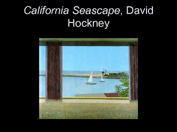 California Seascape, David Hockney 